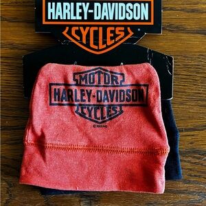 Harley-Davidson Black and Orange Beanie Duo